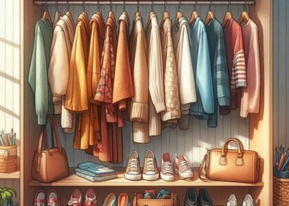Photo of a wardrobe filled with essential items